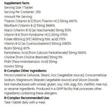B-Complex | Nervous System Health - 250 Tablets - Nutra Best Europe