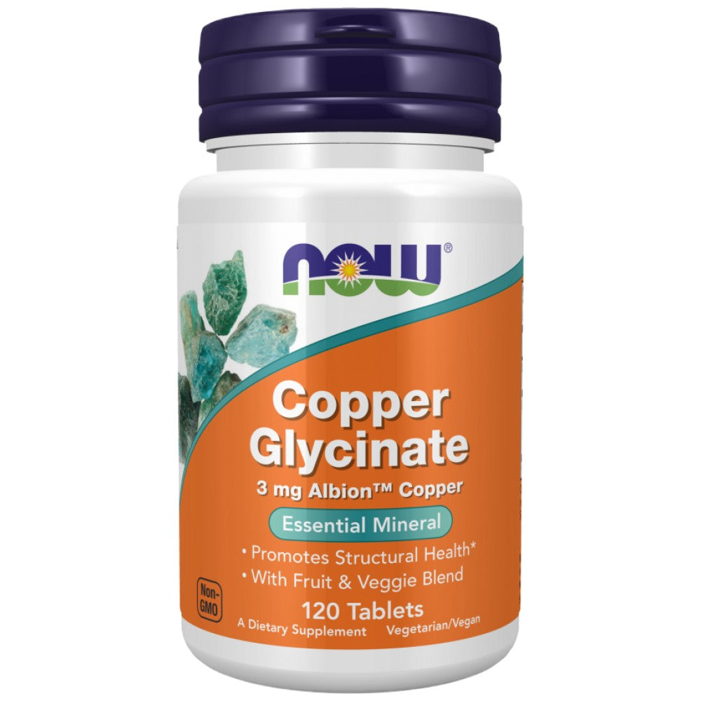 Copper Glycinate 3 mg | Albion™ Copper Bisglycinate - 120 Tablets - Nutra Best Europe