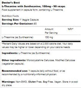 L-Theanine 150 mg | With Suntheanine - 90 capsules - Nutra Best Europe