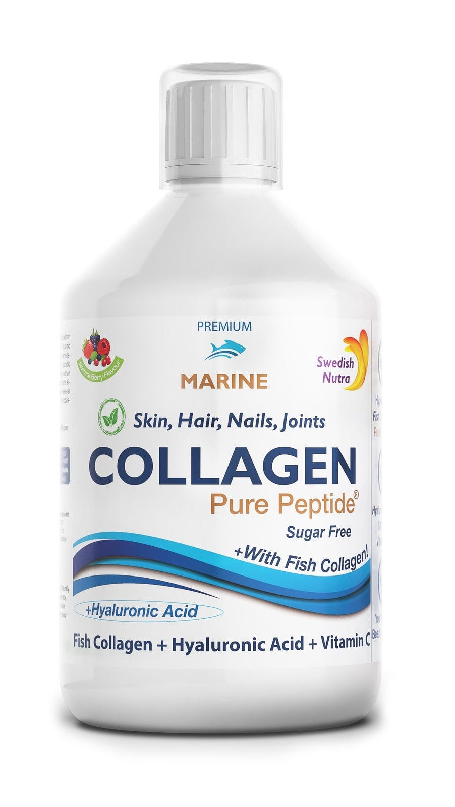 Fish Collagen 10000 mg with hyaluronic acid 50 mg - 500 ml - Nutra Best Europe