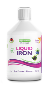 Iron with B-complex and organic fruit and herb extract 500 ml /Vegan/ - Nutra Best Europe