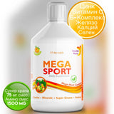 Mega Sport - vitaminok + ásványi anyagok + kollagén 1497 mg /500 ml/
