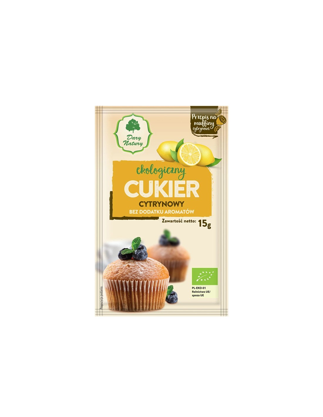 Citromcukor Bio, 15 csomag x 15 g