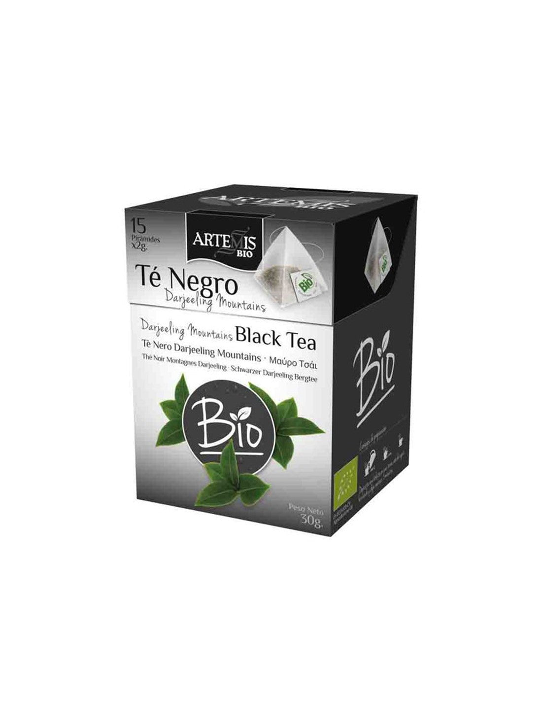 Fekete tea Darjeeling Bio, 15 filteres zacskó