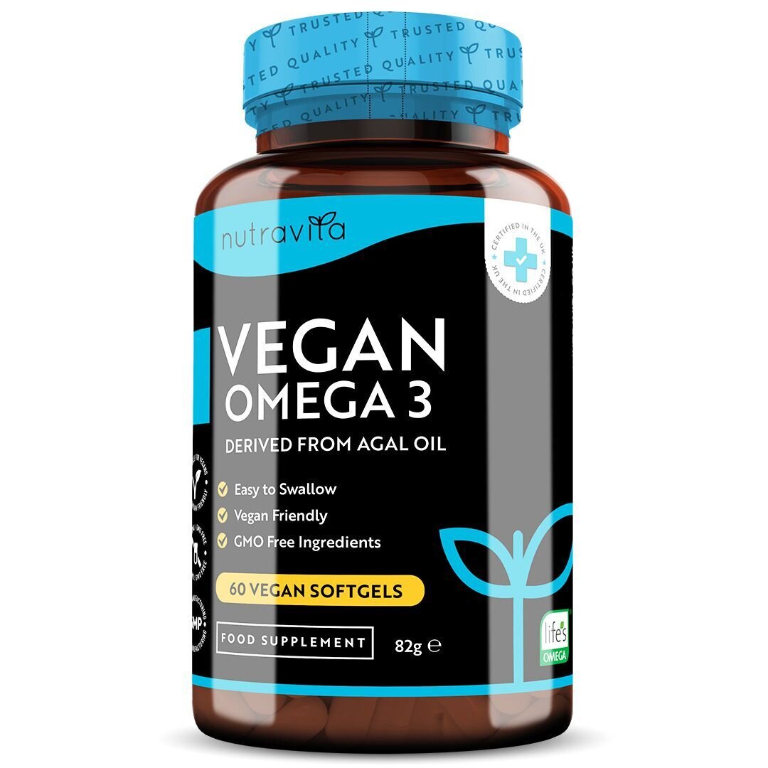 Vegan Omega 3 - 2000 mg /60 vegan gel capsules/ - Nutra Best Europe