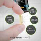 Vegan Omega 3 - 2000 mg /60 vegan gel capsules/ - Nutra Best Europe