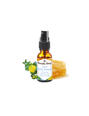 Anti-stress mouth spray with golden root and vitamin B6 - SOS Stress Rhodiola, Vitamin B6, Miel d'orange, 20 ml - Nutra Best Europe