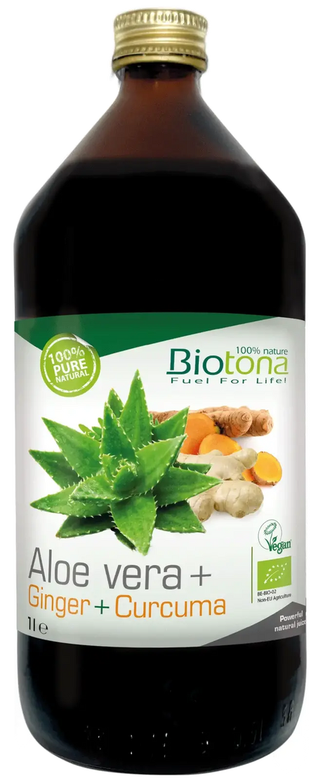 Biotona organic aloe vera + turmeric + ginger 1000 ml - Nutra Best Europe