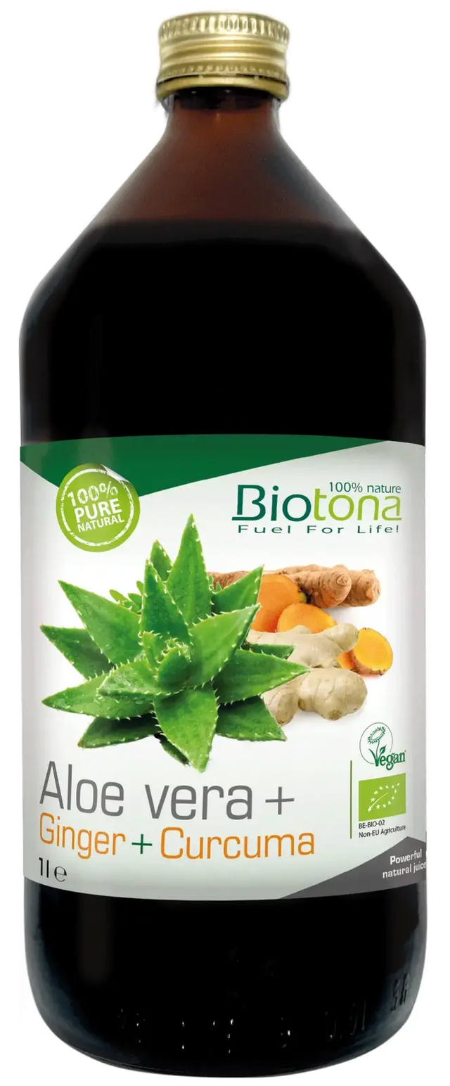 Biotona organic aloe vera + turmeric + ginger 1000 ml - Nutra Best Europe