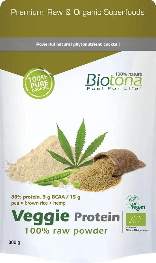 Biotona organic vegan protein 300 g - Nutra Best Europe