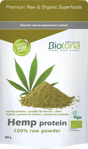 Biotona organic hemp protein 300 g - Nutra Best Europe