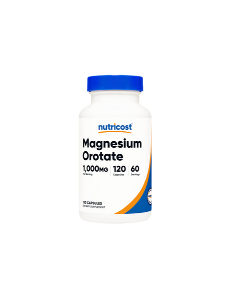 Muscular and cardiovascular system - Magnesium Orotate, 120 capsules Nutricost - Nutra Best Europe