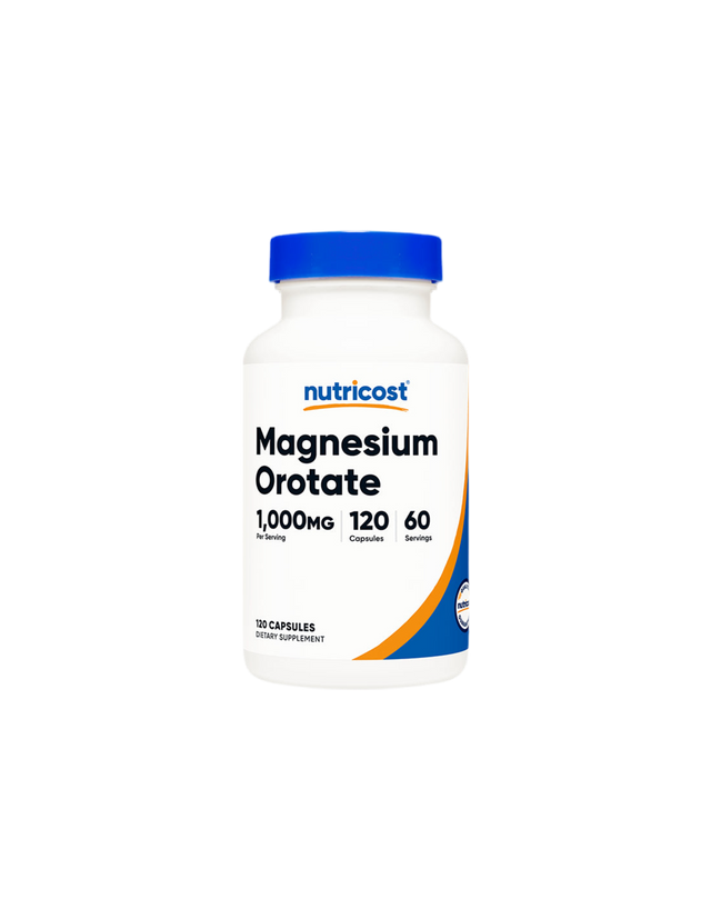 Muscular and cardiovascular system - Magnesium Orotate, 120 capsules Nutricost - Nutra Best Europe
