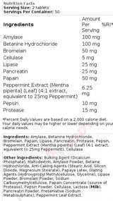 Enzyme Formula | Full Spectrum Formula - 100 Tablets - Nutra Best Europe