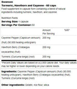 Turmeric, Hawthorn and Cayenne 60 capsules - Nutra Best Europe