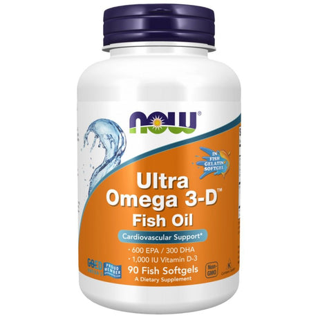 Ultra Omega 3-D with Vitamin D-3 - 90 Gel capsules - Nutra Best Europe