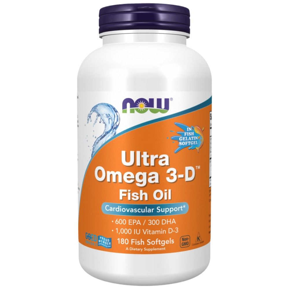 Ultra Omega 3-D with Vitamin D-3 - 90 Gel capsules - Nutra Best Europe