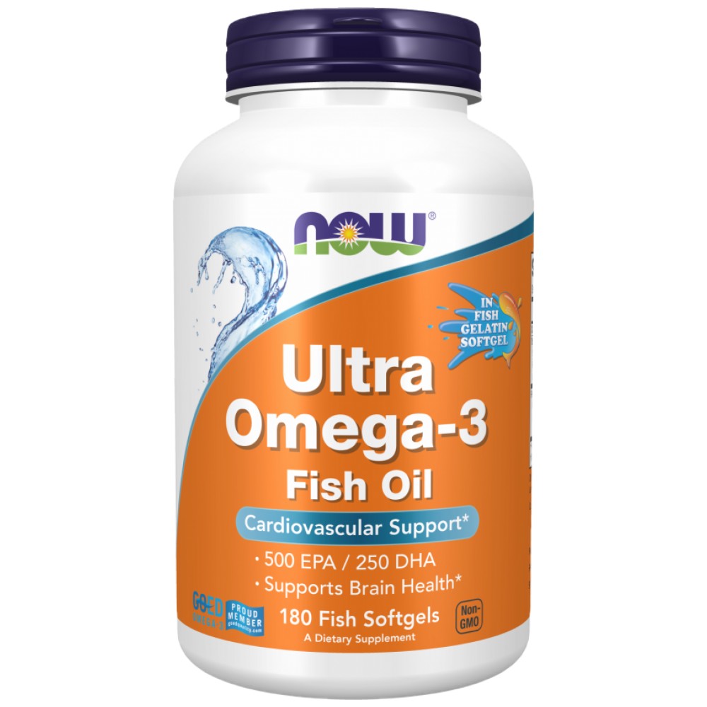 Ultra Omega 3 | Fish Gelatin Softgels - 180 Softgels - Nutra Best Europe