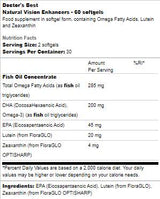 BEST Natural Vision Enhancers - 60 Gel Capsules - Nutra Best Europe