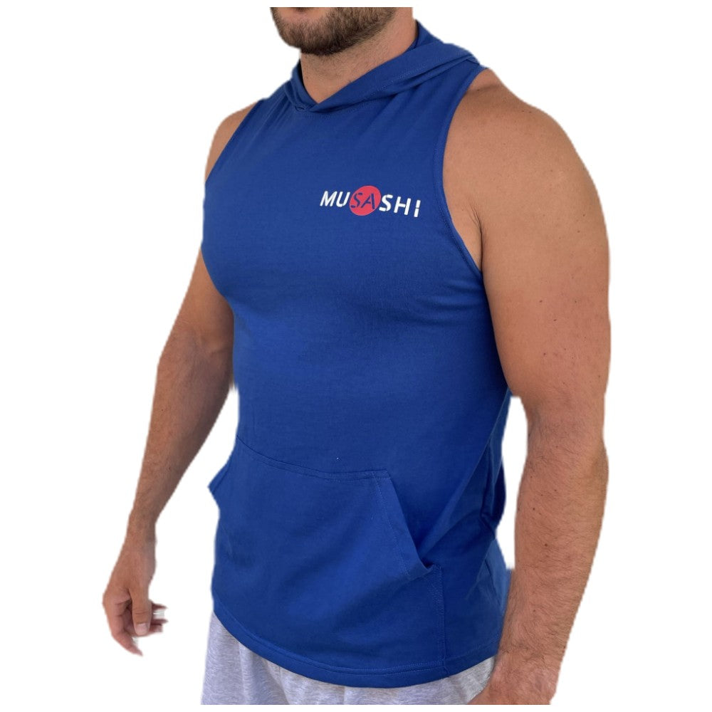 Tank Top with Hoodie - Blue - Nutra Best Europe