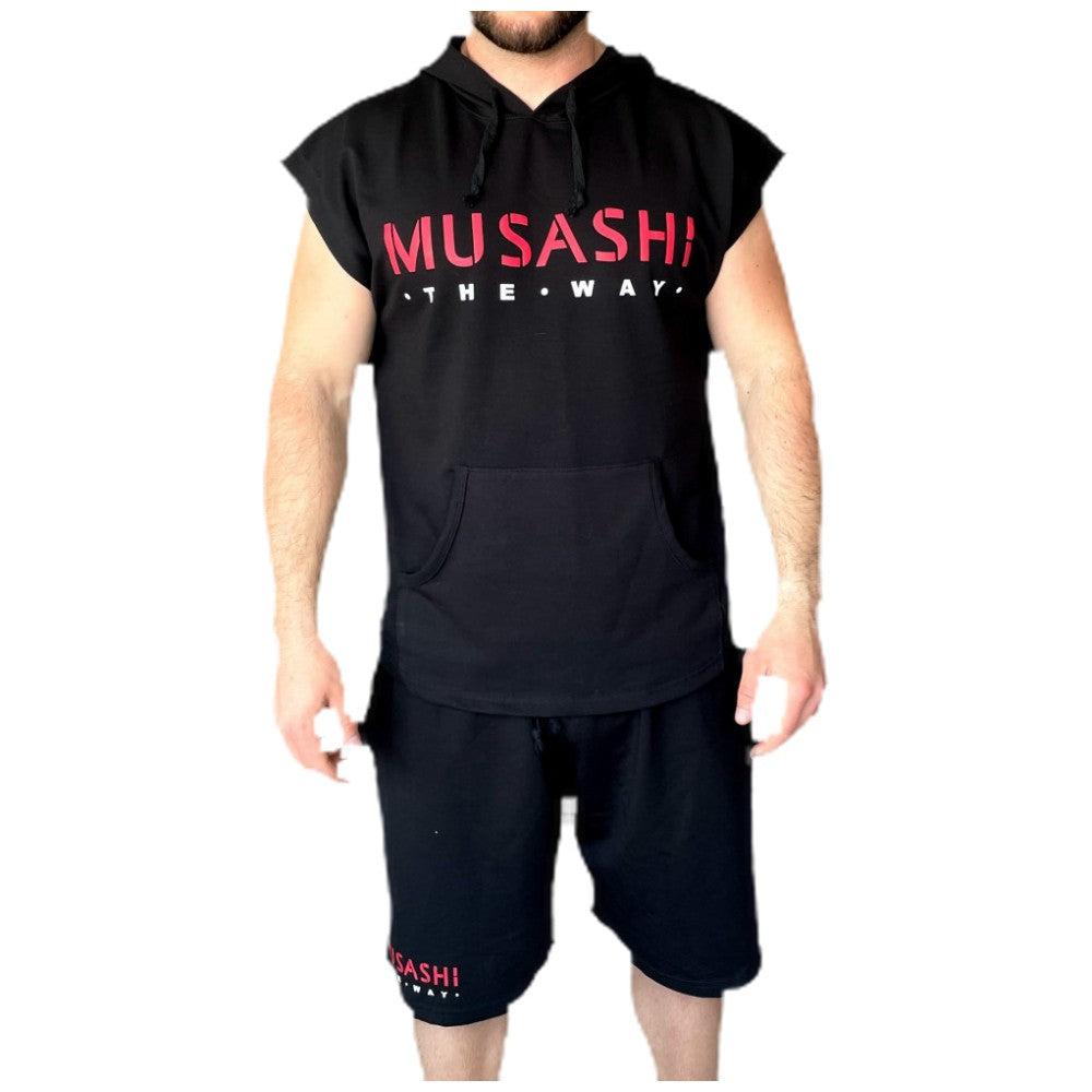 Tank Top Hoodie and Shorts Set - Black - Nutra Best Europe