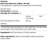 Red Clover Blossom 430 mg 90 capsules - Nutra Best Europe