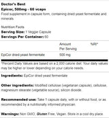 Epicor 500 mg | High Metabolite Immunogens - 60 capsules - Nutra Best Europe