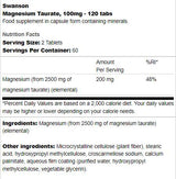 Magnesium Taurate 100 mg - 120 Tablets - Nutra Best Europe