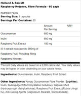 Raspberry Ketones | Fiber Formula - 60 capsules - Nutra Best Europe