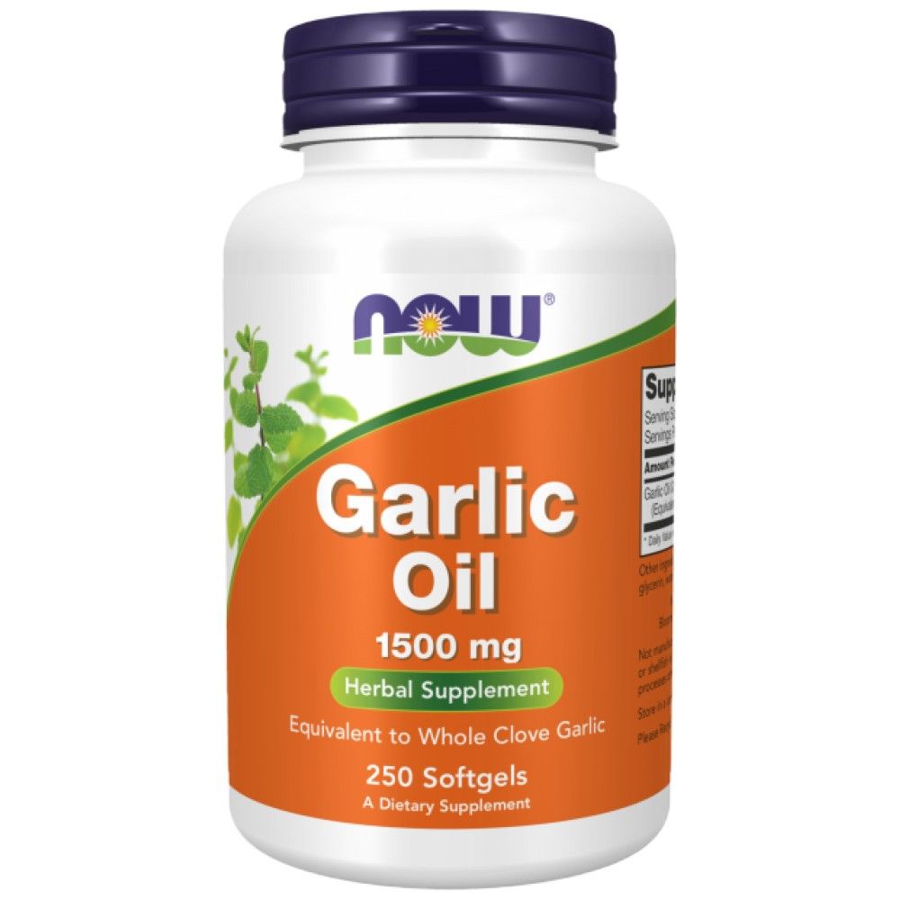 Garlic Oil 1500 mg - 100 Gel Capsules - Nutra Best Europe