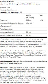 Starflower Oil 1000mg | With Vitamin B6 - 100 capsules - Nutra Best Europe