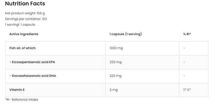 KEEZA Omega 3 Ultra 120 Gel Capsules - Nutra Best Europe