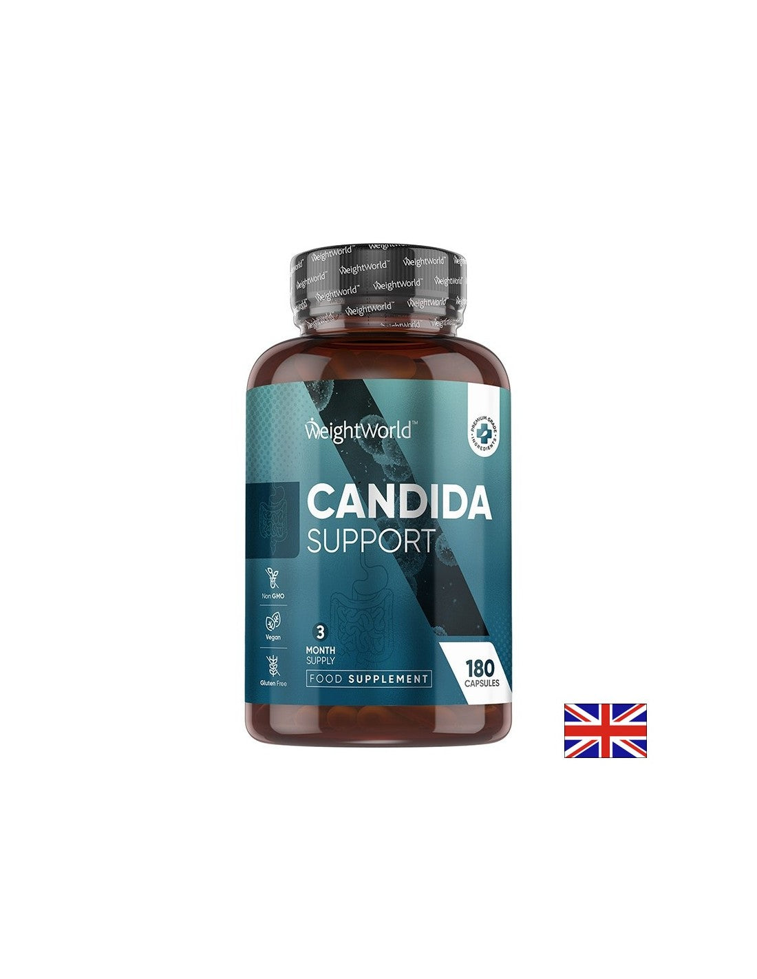 Anti-Candida - védelem a gombás fertőzések ellen - Gyógynövényeket és probiotikumokat tartalmazó formula, 180 kapszula 3 hónapos bevitelhez