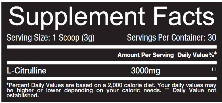 L-Citrulline Powder 90 grams - Nutra Best Europe