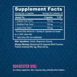 L-Arginine / L-Ornithine / L-Lysine / 100 Caps. - Nutra Best Europe
