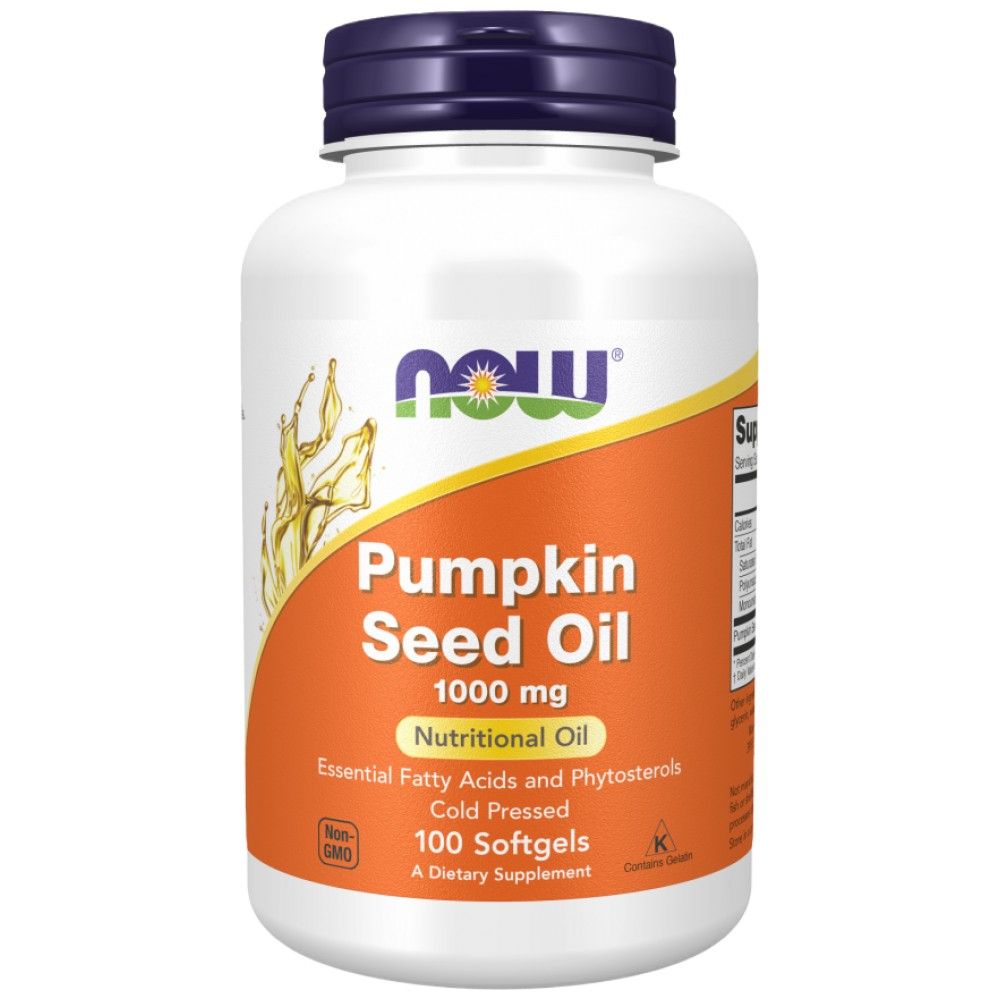 Pumpkin Seed Oil 1000 mg - 200 Gel capsules - Nutra Best Europe