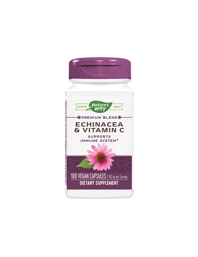 Echinacea + Vitamin C - 100 capsules - Nutra Best Europe