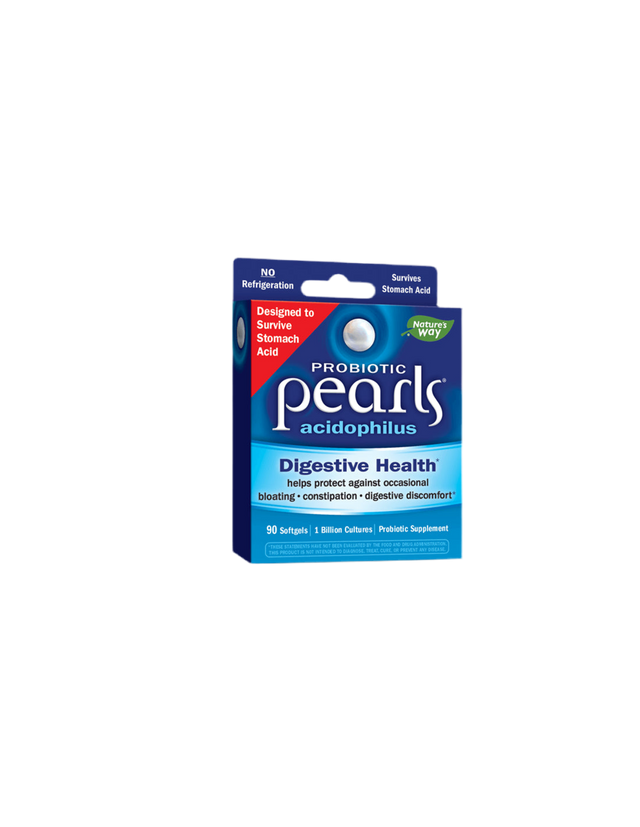 Pearls® Probiotic, 1 billion active probiotics x 90 softgel capsules Nature's Way - Nutra Best Europe