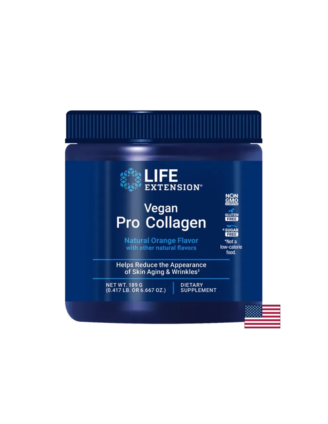Haj és bőr - Vegan Pro Collagen, 189 g por, narancs illatú