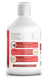 Ginseng 2000 mg - with ginger extract - 500 ml - Nutra Best Europe