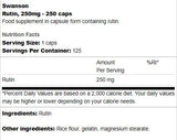 Rutin 250 mg 250 capsules - Nutra Best Europe