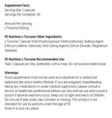PE Nutrition | L-Tyrosine 500 mg - 50 capsules - Nutra Best Europe