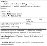 Razberi - K 200 mg | Double Strength Raspberry Ketones - 60 capsules - Nutra Best Europe