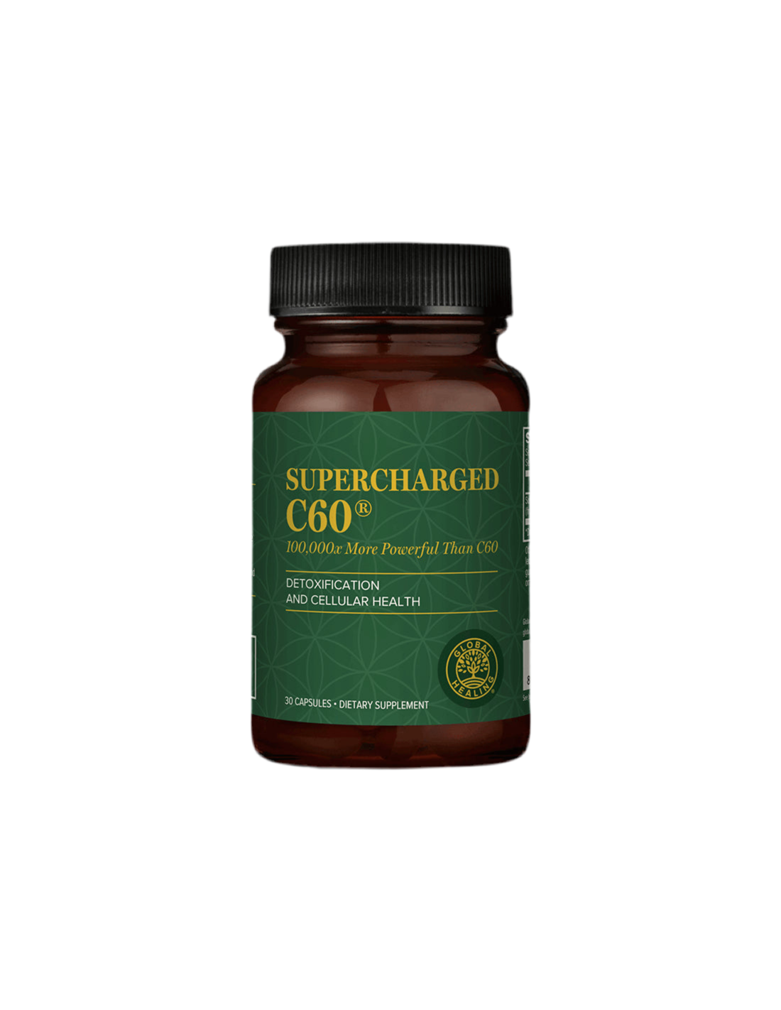 Supercharged C60® - Microactivated Activated Carbon, 30 capsules Global Healing - Nutra Best Europe