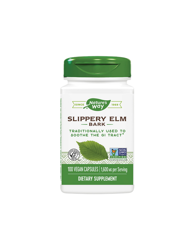 Slippery Elm 370 mg - 100 capsules - Nutra Best Europe