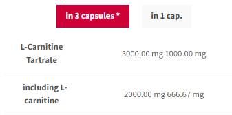 L-Carnitine 3000 Caps - 60 capsules - Nutra Best Europe