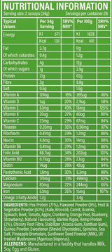 Superfood Greens Powder - 952 grams - Nutra Best Europe