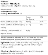 Cranberry 20:1 Concentrate 180 Gel capsules - Nutra Best Europe