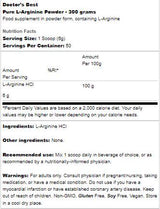 BEST Pure L-Arginine Powder - 300 grams - Nutra Best Europe