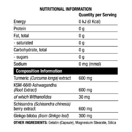 Calm The Chaos | Cortisol Regulator - 90 capsules - Nutra Best Europe